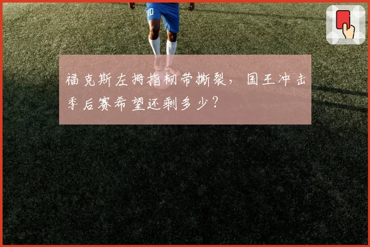 福克斯左拇指韧带撕裂,国王冲击季后赛希望还剩多少?